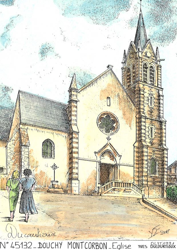 N 45132 - DOUCHY MONTCORBON - église