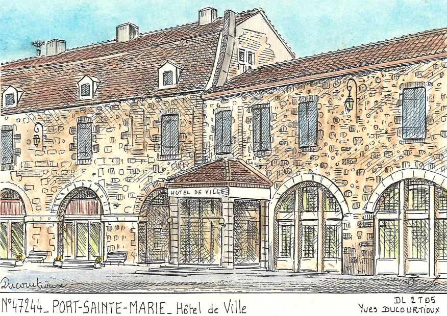 N 47244 - PORT STE MARIE - hôtel de ville