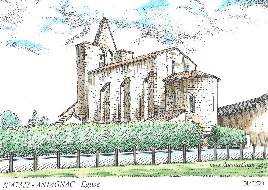 N 47322 - ANTAGNAC - glise