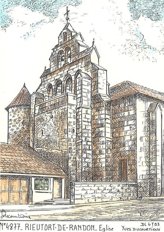 N 48077 - RIEUTORT DE RANDON - glise