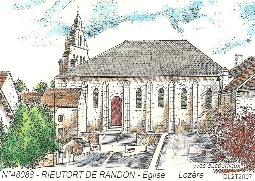 N 48088 - RIEUTORT DE RANDON - glise