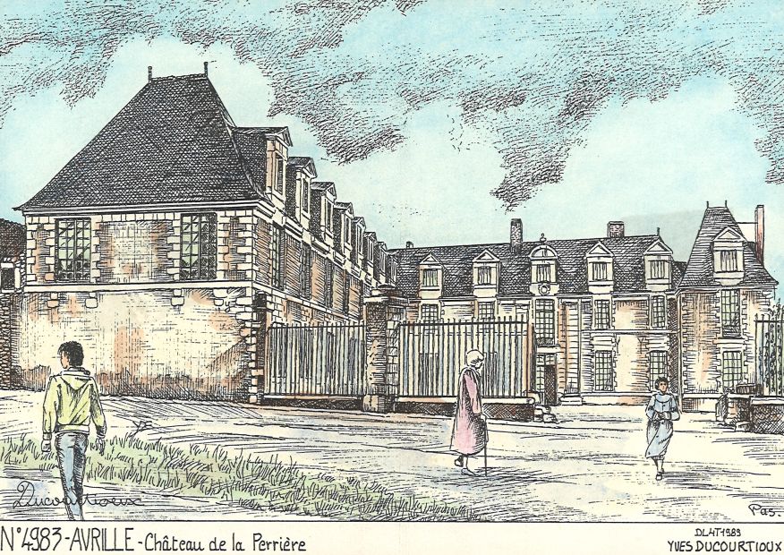N 49083 - AVRILLE - château de la perrière