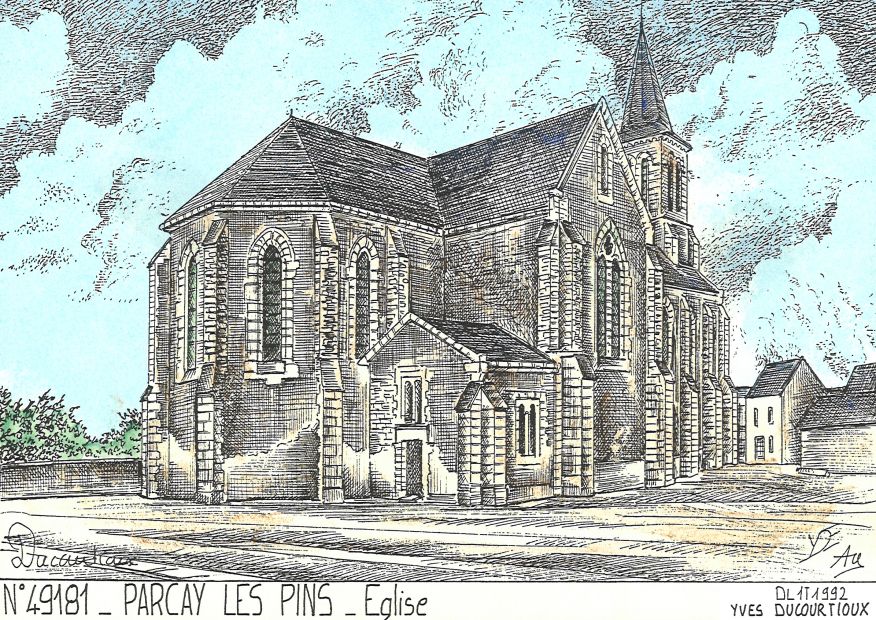 N 49181 - PARCAY LES PINS - glise