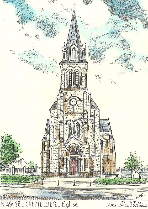 N 49428 - CHEMELLIER - église