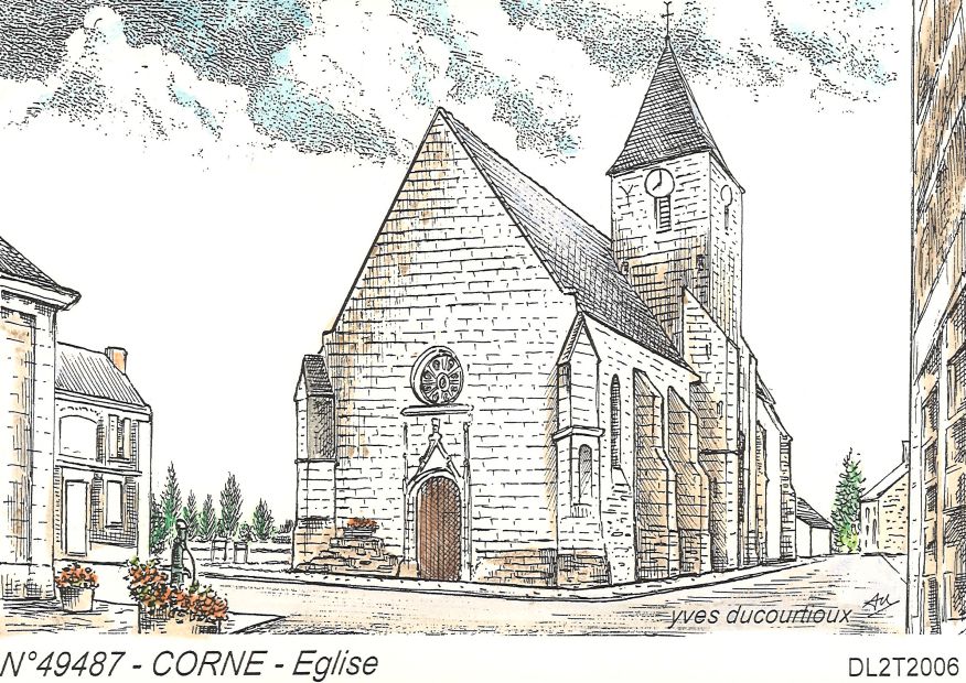N 49487 - CORNE - église