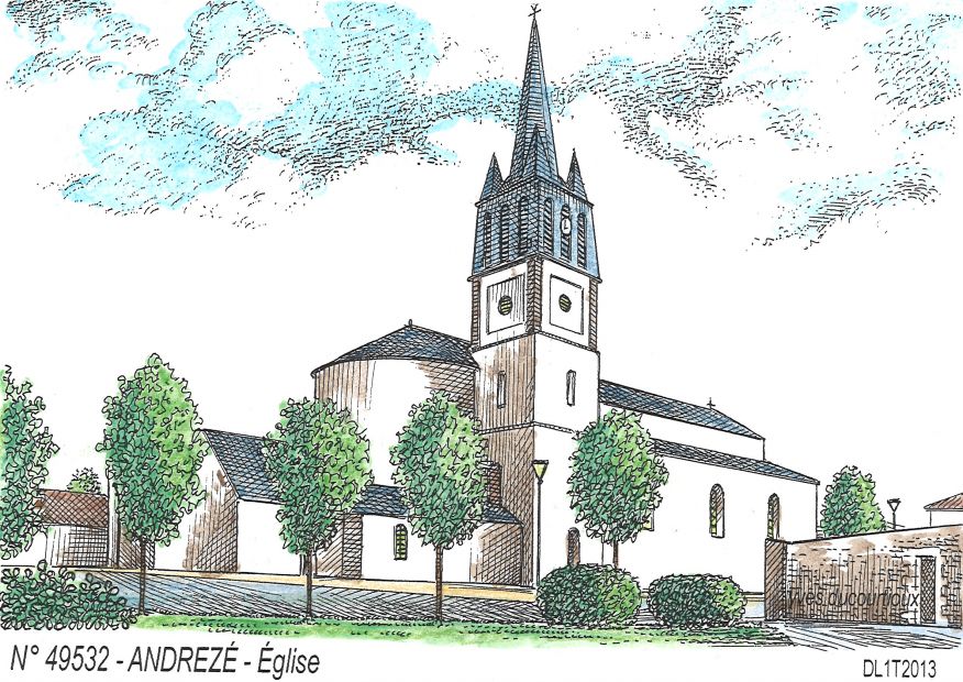 N 49532 - ANDREZE - glise