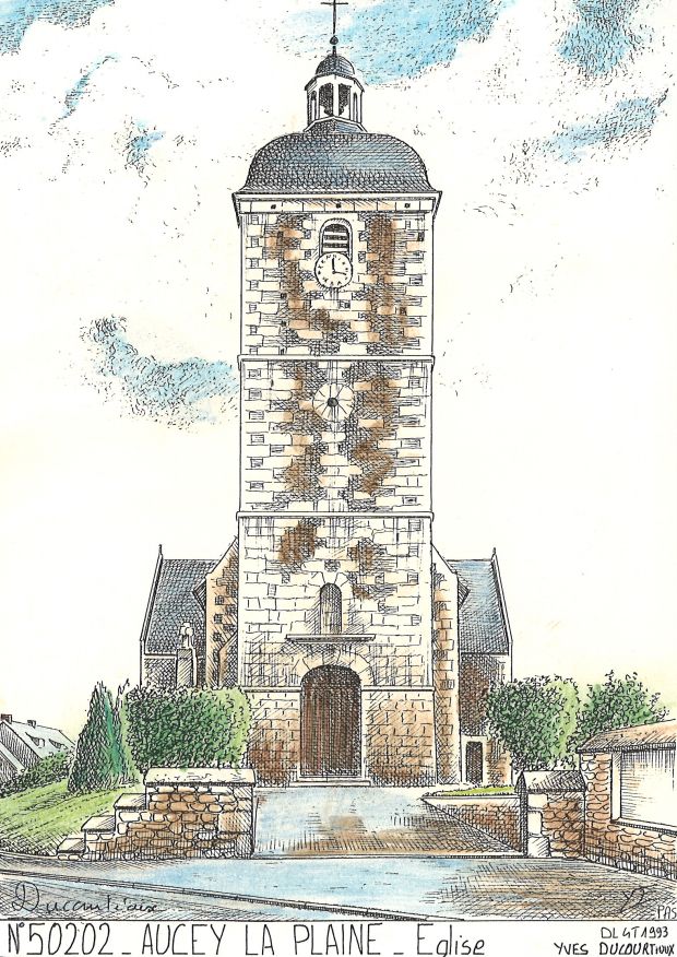 N 50202 - AUCEY LA PLAINE - glise