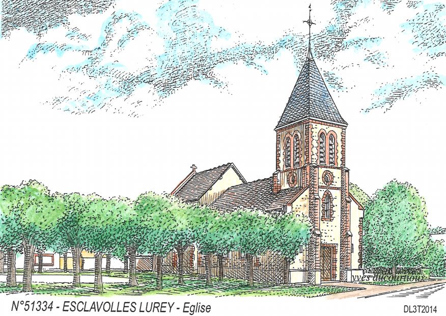 N 51334 - ESCLAVOLLES LUREY - église