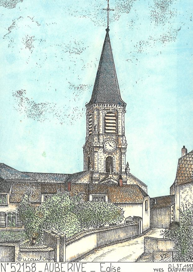 N 52158 - AUBERIVE - glise