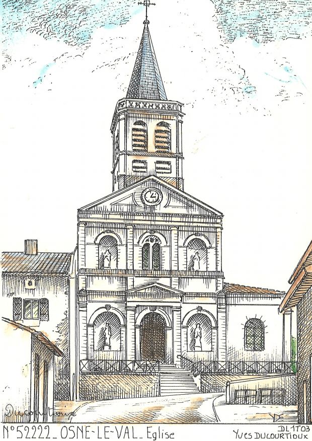 N 52222 - OSNE LE VAL - église