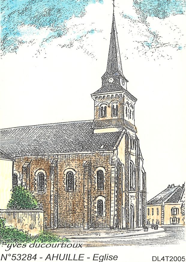 N 53284 - AHUILLE - glise