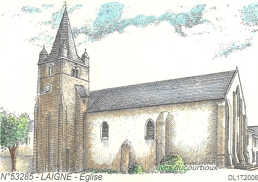 N 53285 - LAIGNE - église