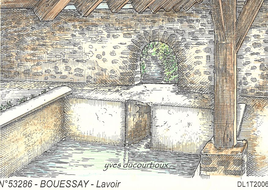 N 53286 - BOUESSAY - lavoir