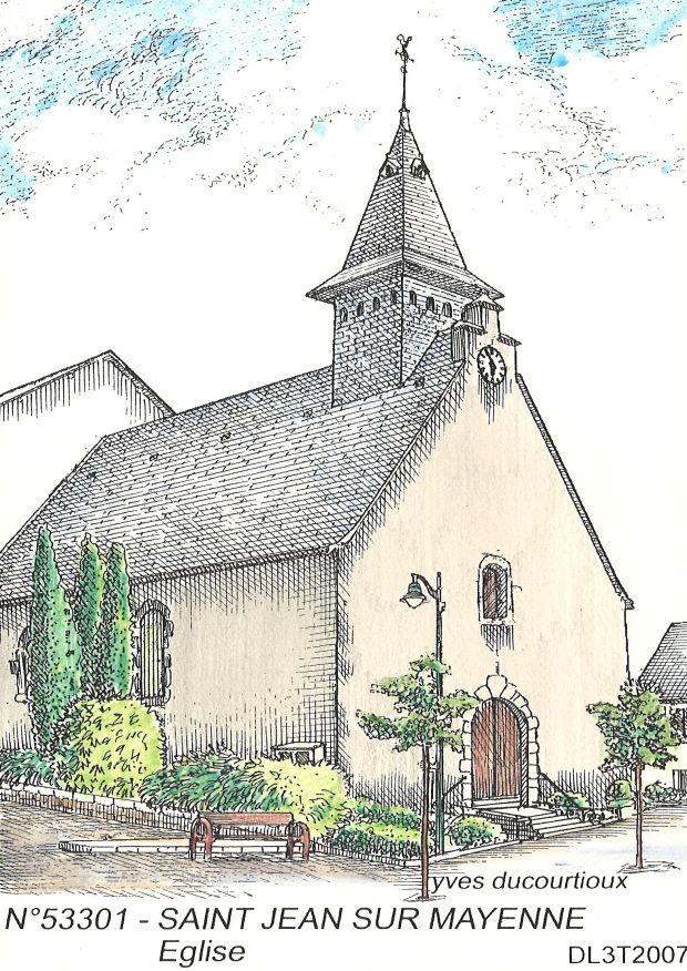 N 53301 - ST JEAN SUR MAYENNE - glise