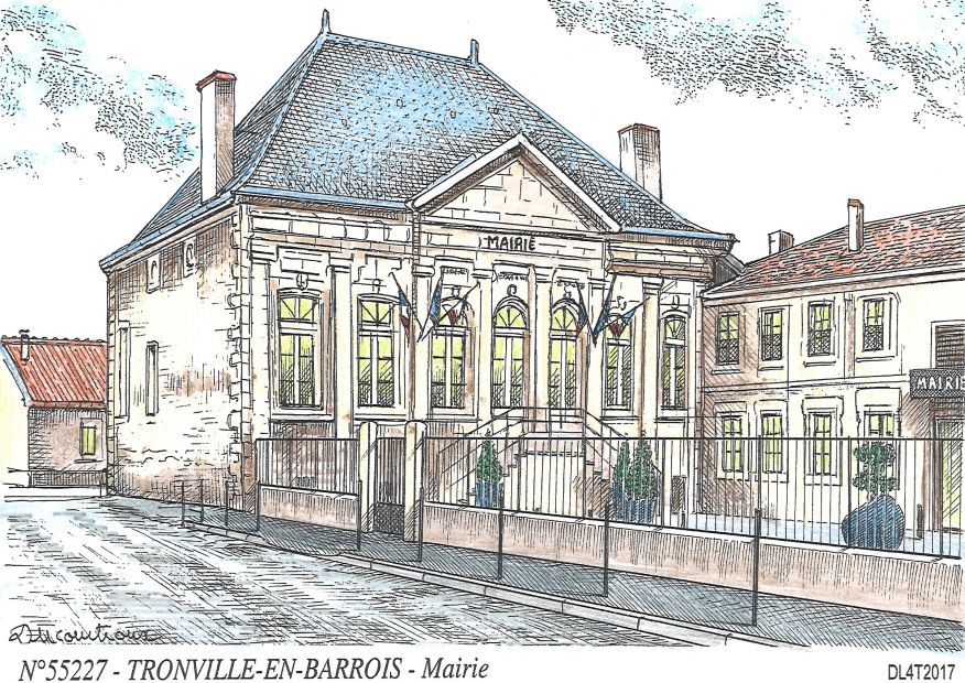 N 55227 - TRONVILLE EN BARROIS - mairie