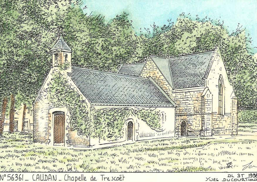 N 56361 - CAUDAN - chapelle de trescoët