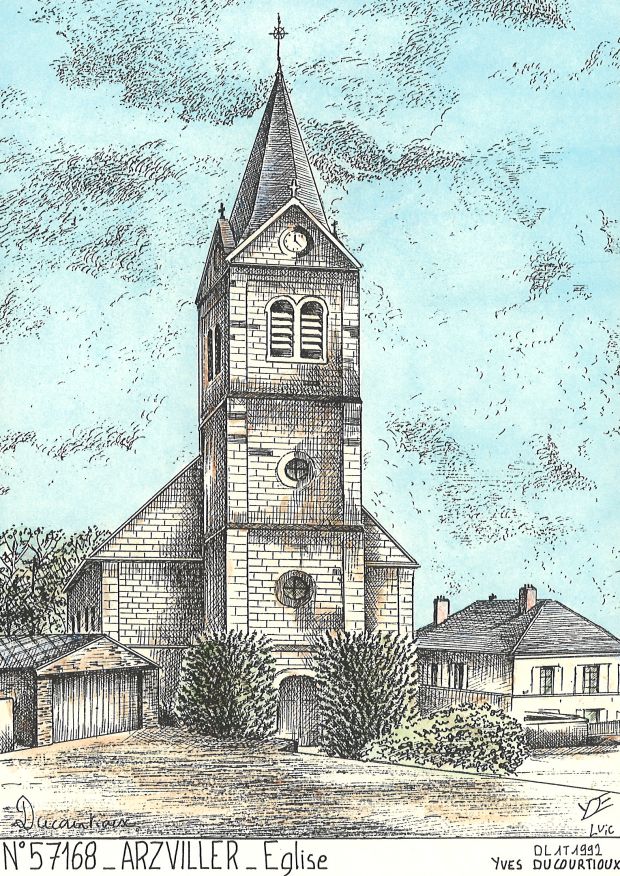 N 57168 - ARZVILLER - église