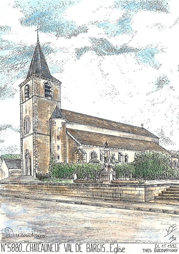 N 58080 - CHATEAUNEUF VAL DE BARGIS - église