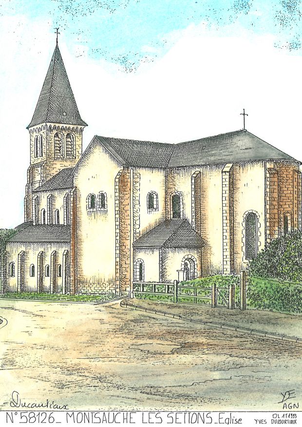 N 58126 - MONTSAUCHE LES SETTONS - église