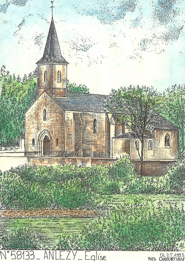 N 58133 - ANLEZY - glise