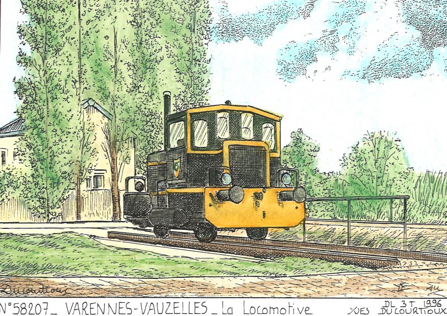 N 58207 - VARENNES VAUZELLES - la locomotive