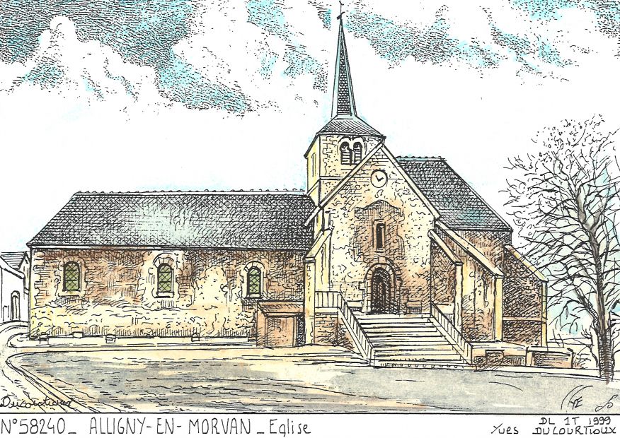 N 58240 - ALLIGNY EN MORVAN - glise