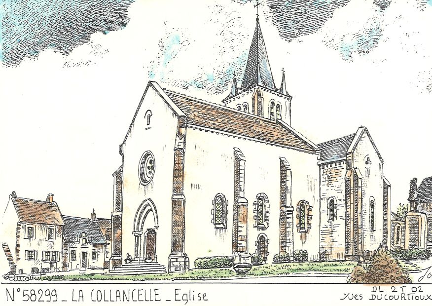 N 58299 - LA COLLANCELLE - église