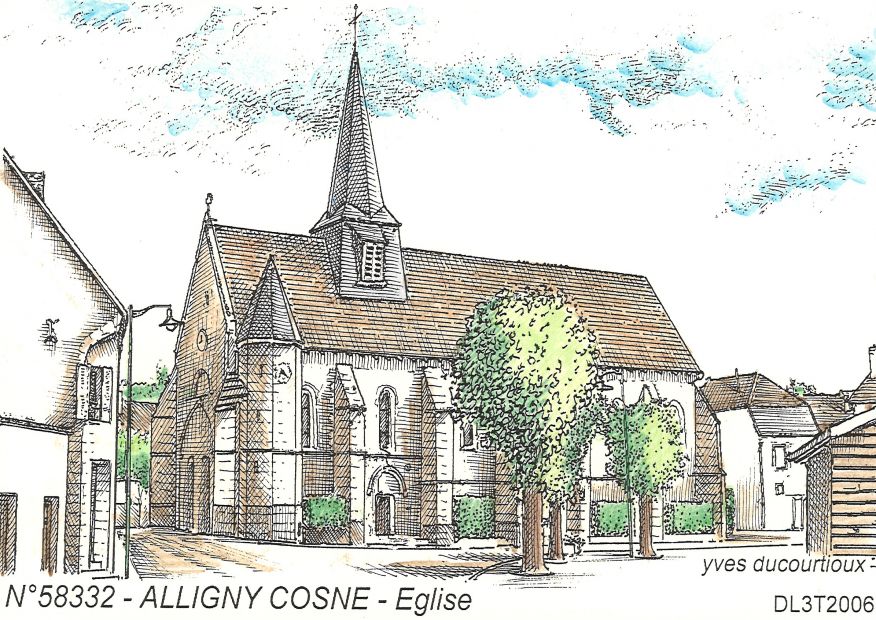 N 58332 - ALLIGNY COSNE - glise