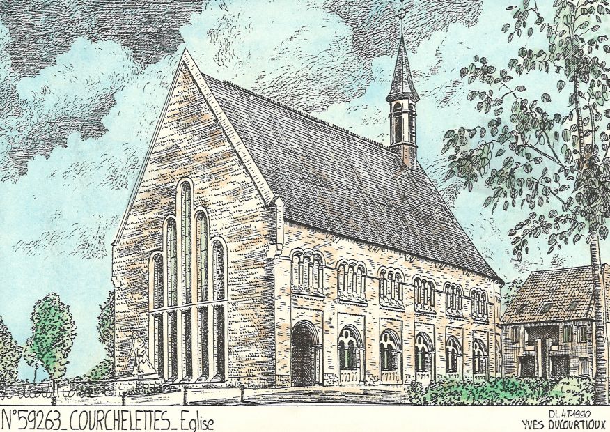 N 59263 - COURCHELETTES - église