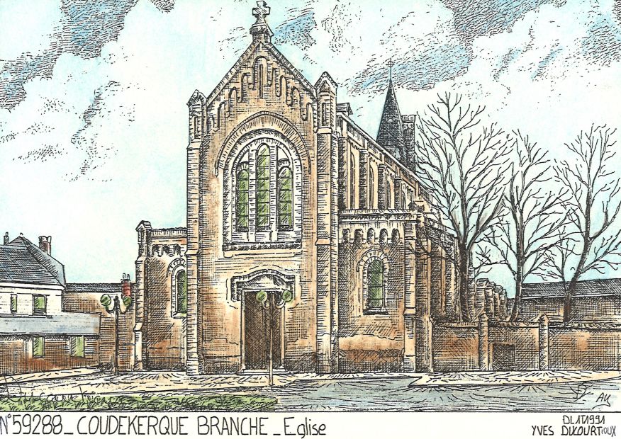 N 59288 - COUDEKERQUE BRANCHE - église