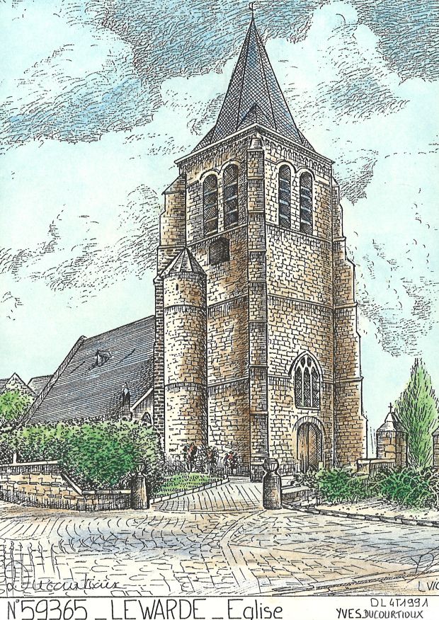 N 59365 - LEWARDE - église