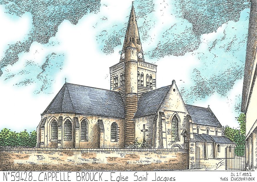 N 59428 - CAPPELLE BROUCK - glise st jacques