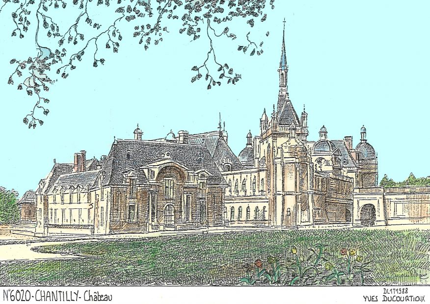 N 60020 - CHANTILLY - château