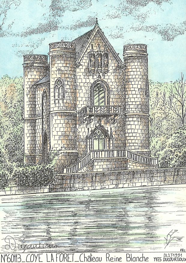 N 60113 - COYE LA FORET - château reine blanche