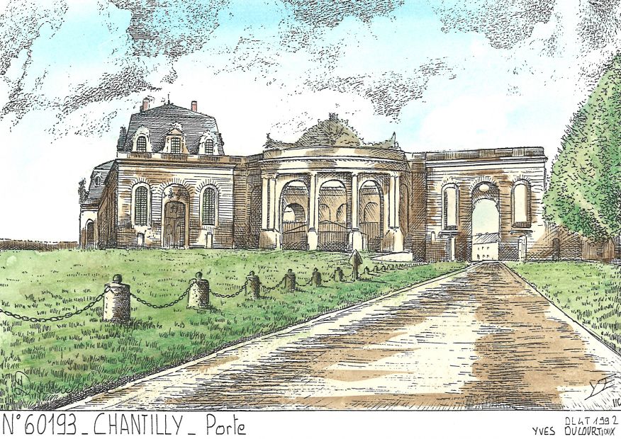 N 60193 - CHANTILLY - porte