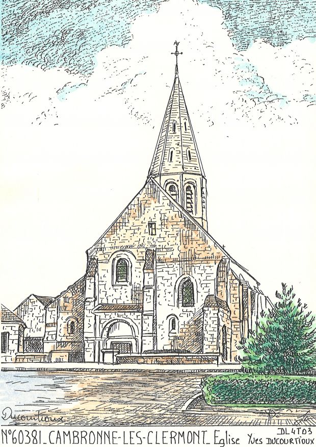 N 60381 - CAMBRONNE LES CLERMONT - église