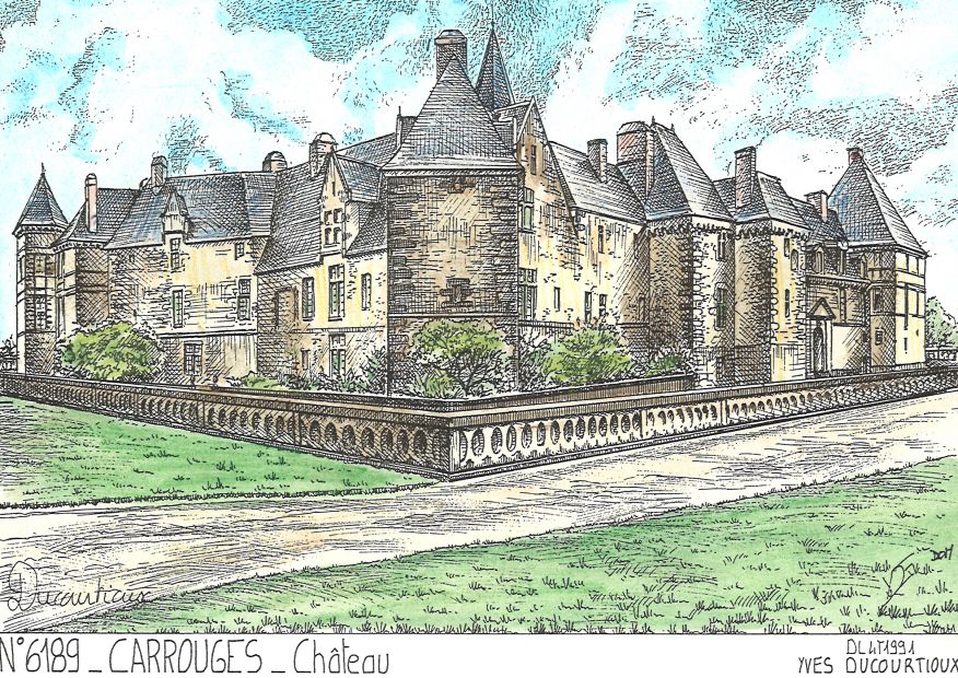 N 61089 - CARROUGES - château