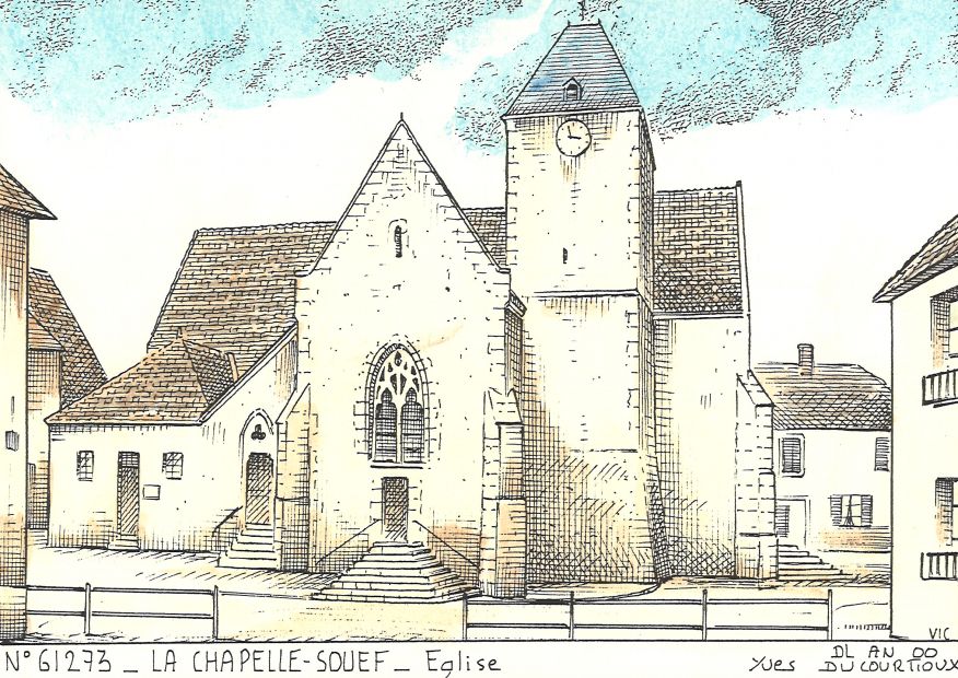 N 61273 - LA CHAPELLE SOUEF - église