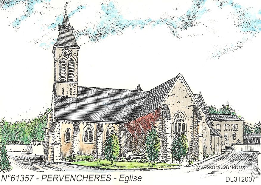 N 61357 - PERVENCHERES - église