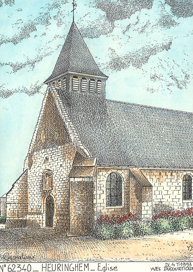 N 62340 - HEURINGHEM - église