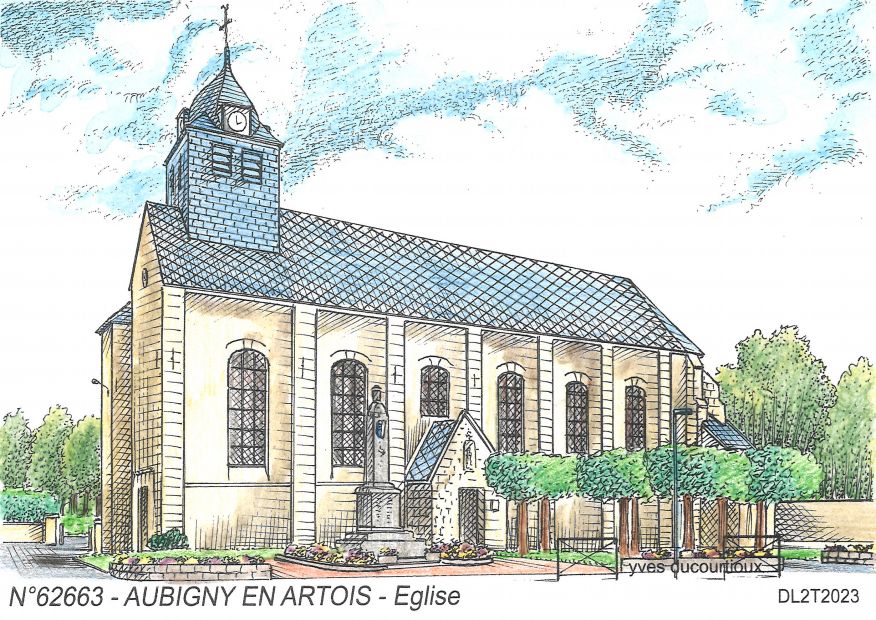 N 62663 - AUBIGNY EN ARTOIS - glise