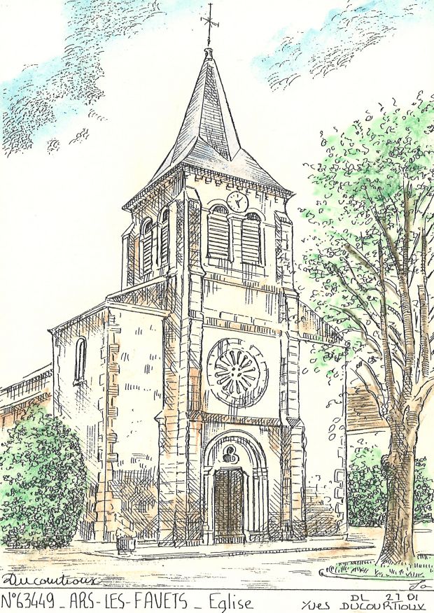 N 63449 - ARS LES FAVETS - église