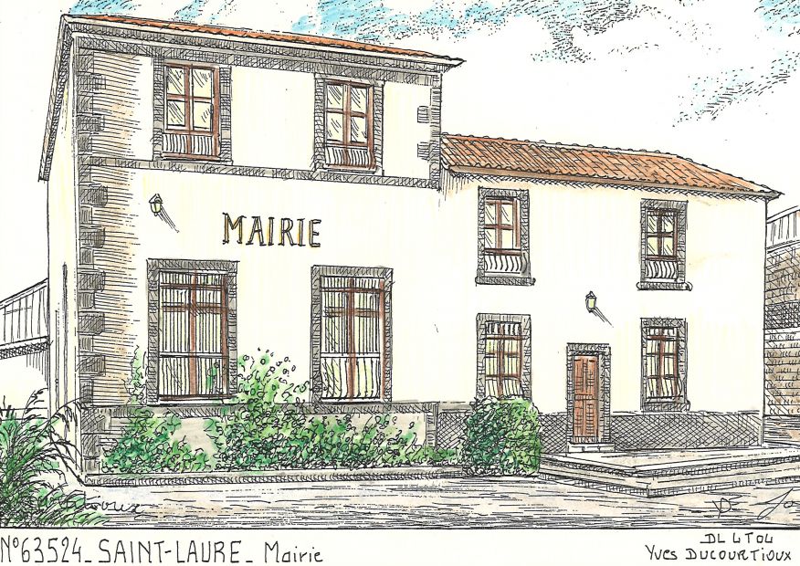 N 63524 - ST LAURE - mairie