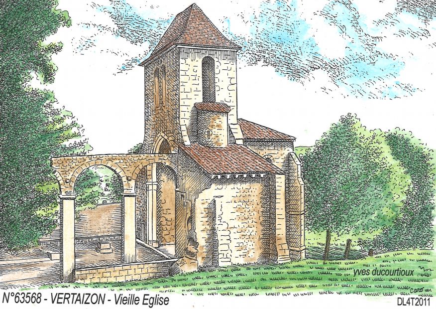N 63568 - VERTAIZON - vieille église