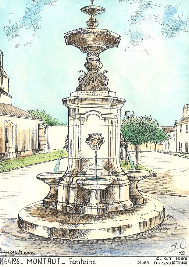 N 64196 - MONTAUT - fontaine