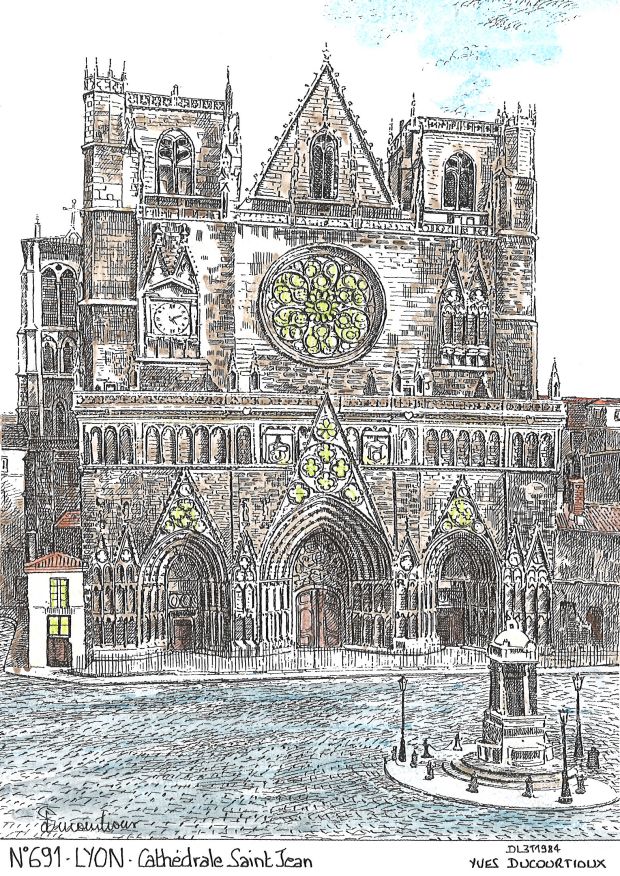 N 69001 - LYON - cathédrale st jean