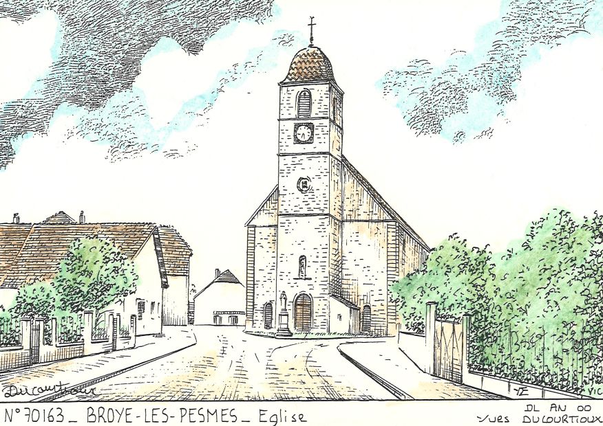 N 70163 - BROYE LES PESMES - église