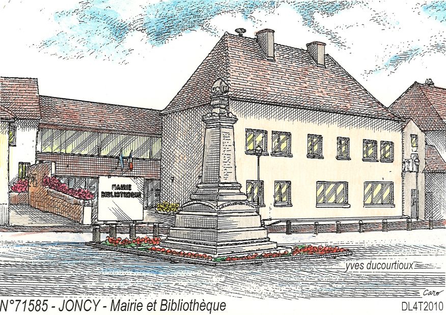 N 71585 - JONCY - mairie et bibliothèque