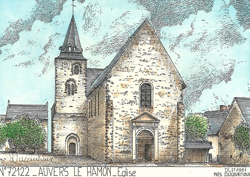 N 72122 - AUVERS LE HAMON - glise