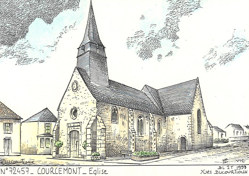 N 72457 - COURCEMONT - église